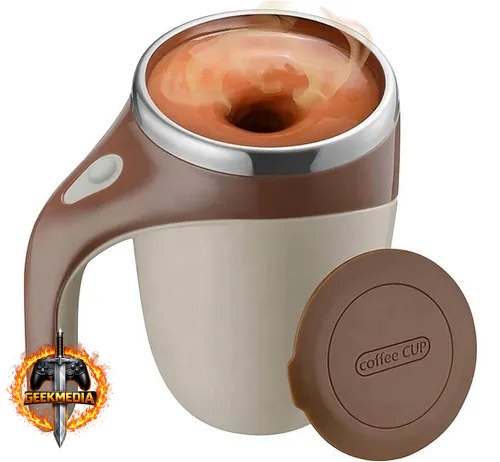 Caneca Mixer Elétrica 400ml com Tampa