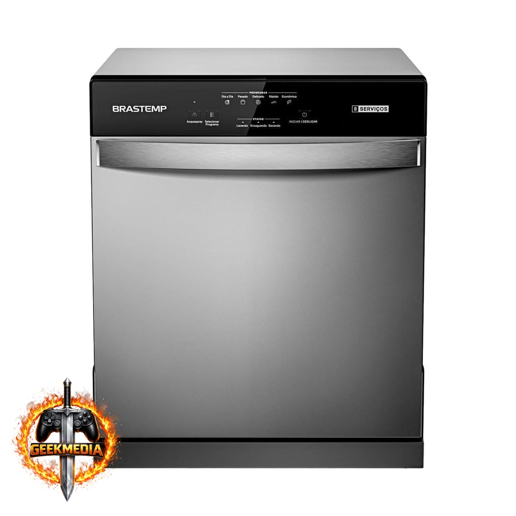 Lava Louças 8 Serviços Brastemp Cinza BLF08BS