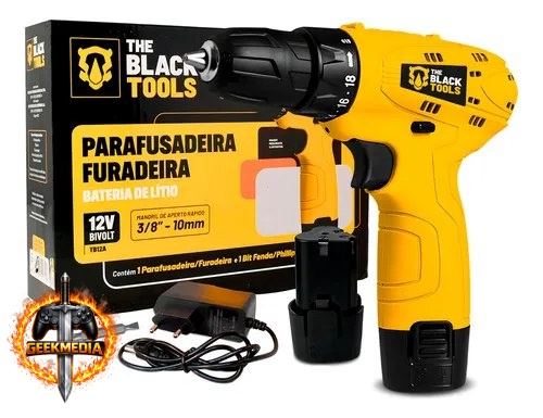 Parafusadeira Furadeira The Black Tools TB12A