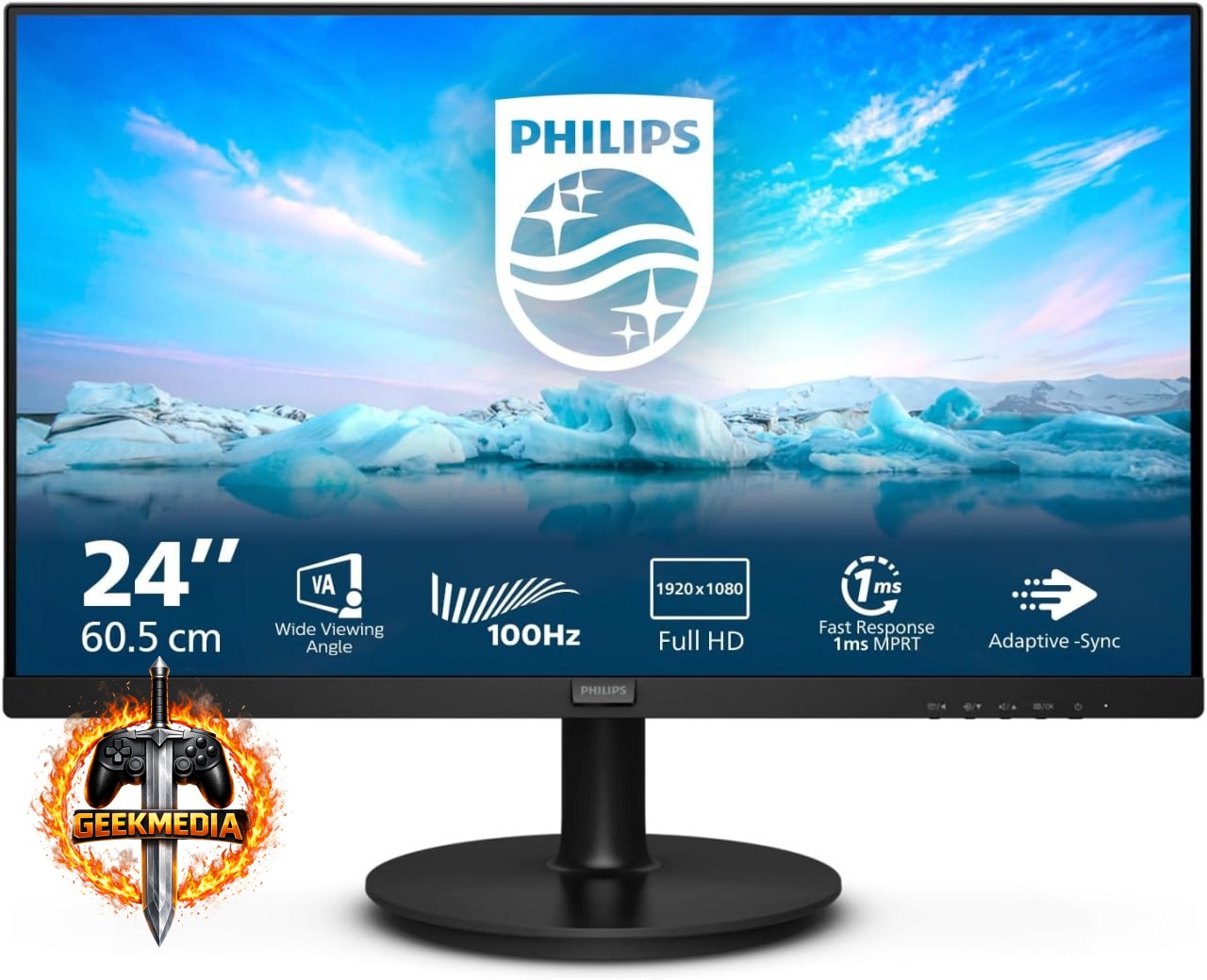 PHILIPS Monitor LCD FHD 23,8 polegadas 241V8LAB/69
