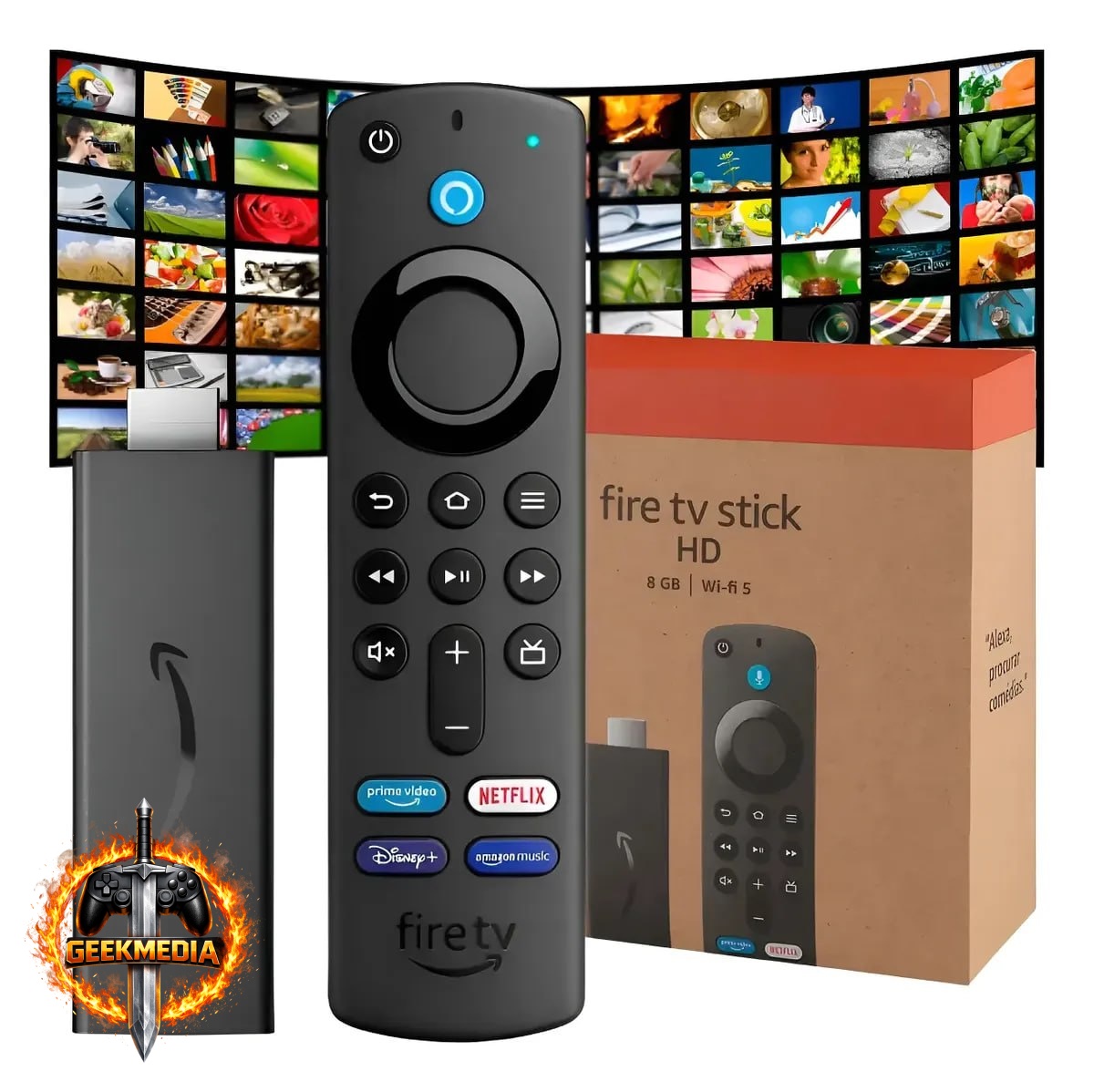 Amazon Fire TV Stick Lite - Full HD - Alexa Integrada