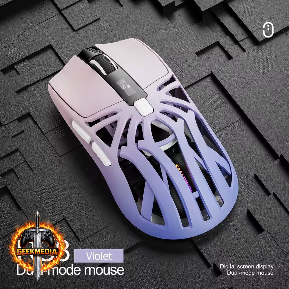 Mouse Gamer SmailWolf RS8 Trimode Bluetooth 2.4G 10000DPI