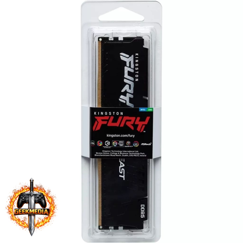Memória Kingston Fury Beast DDR5 16GB 6000MHz CL36