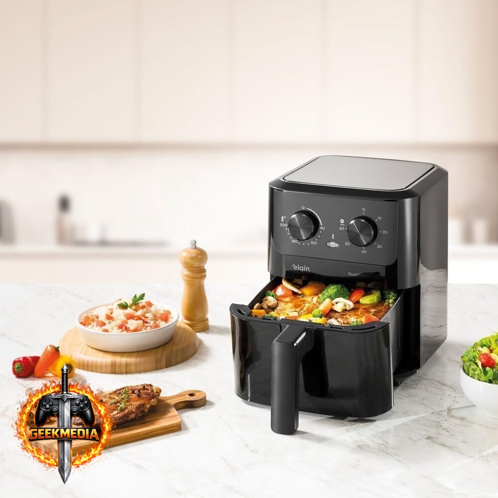 Fritadeira Elétrica Air Fryer Quad Fry 4,2 L Elgin