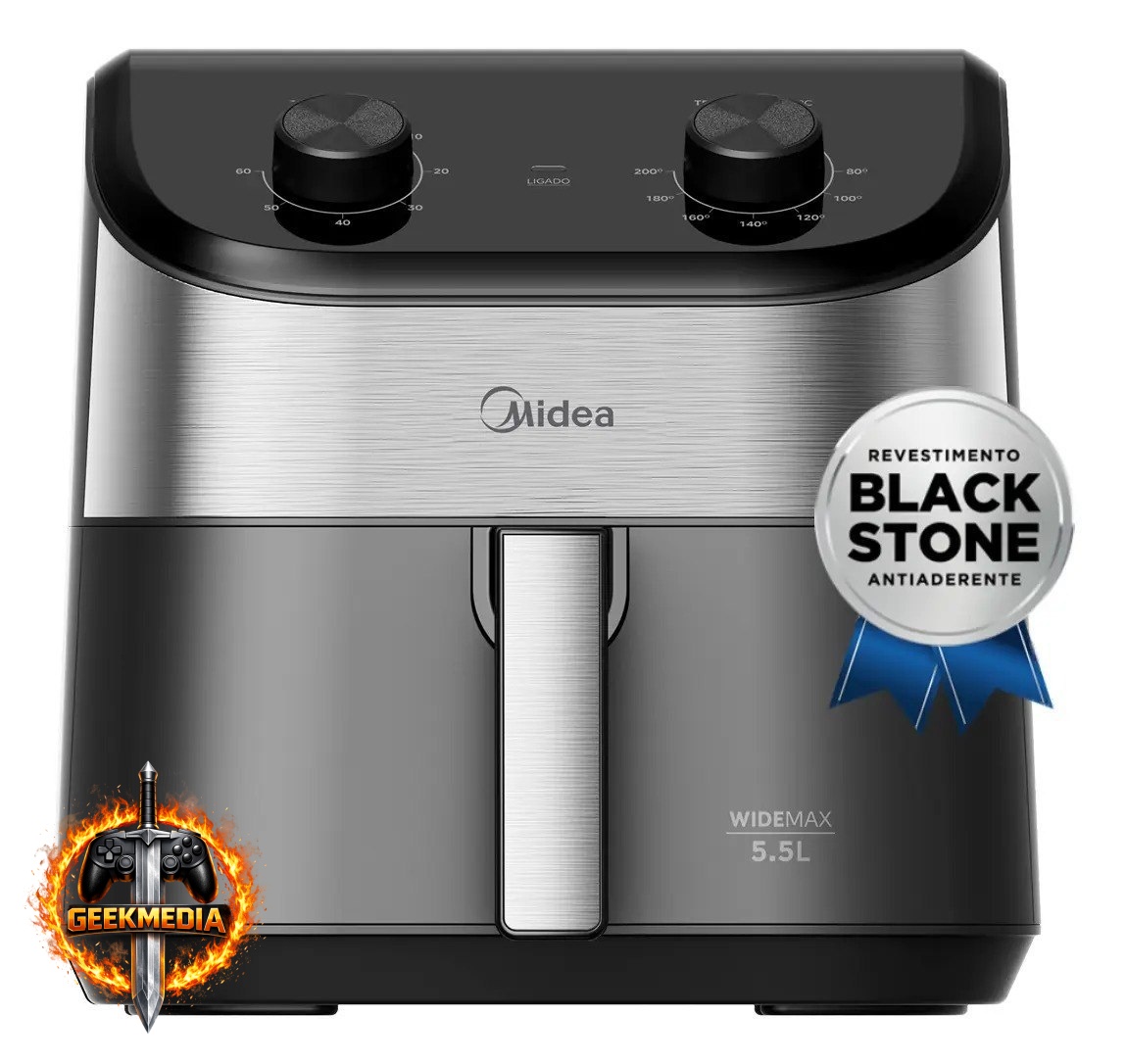 Fritadeira Air Fryer 5,5L Widemax Midea