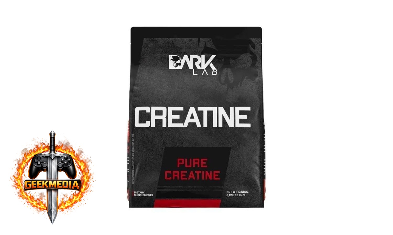 Creatina Monohidratada Pura 1kg Dark Lab Sem Sabor