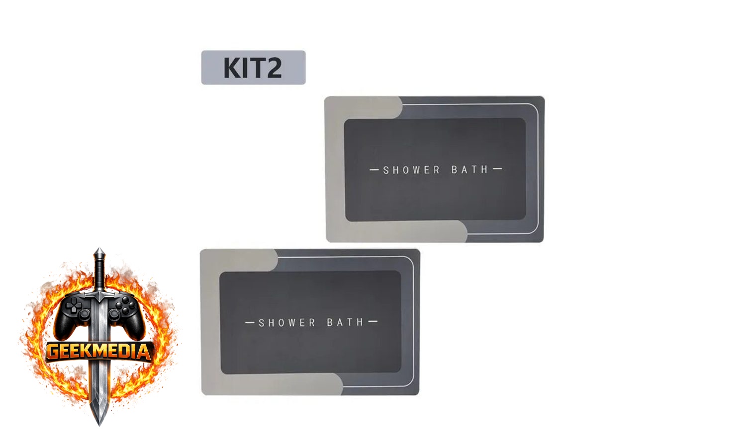 Kit 2 Tapetes Para Banheiro Tapete Mágico Ultra Absorção