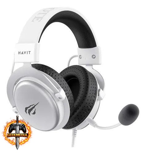 Fone De Ouvido Gamer Headset Havit H2015d Branco