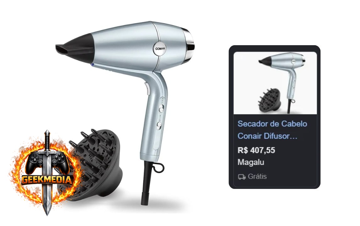 Secador Com Difusor Conair Hydro-fusion 220v