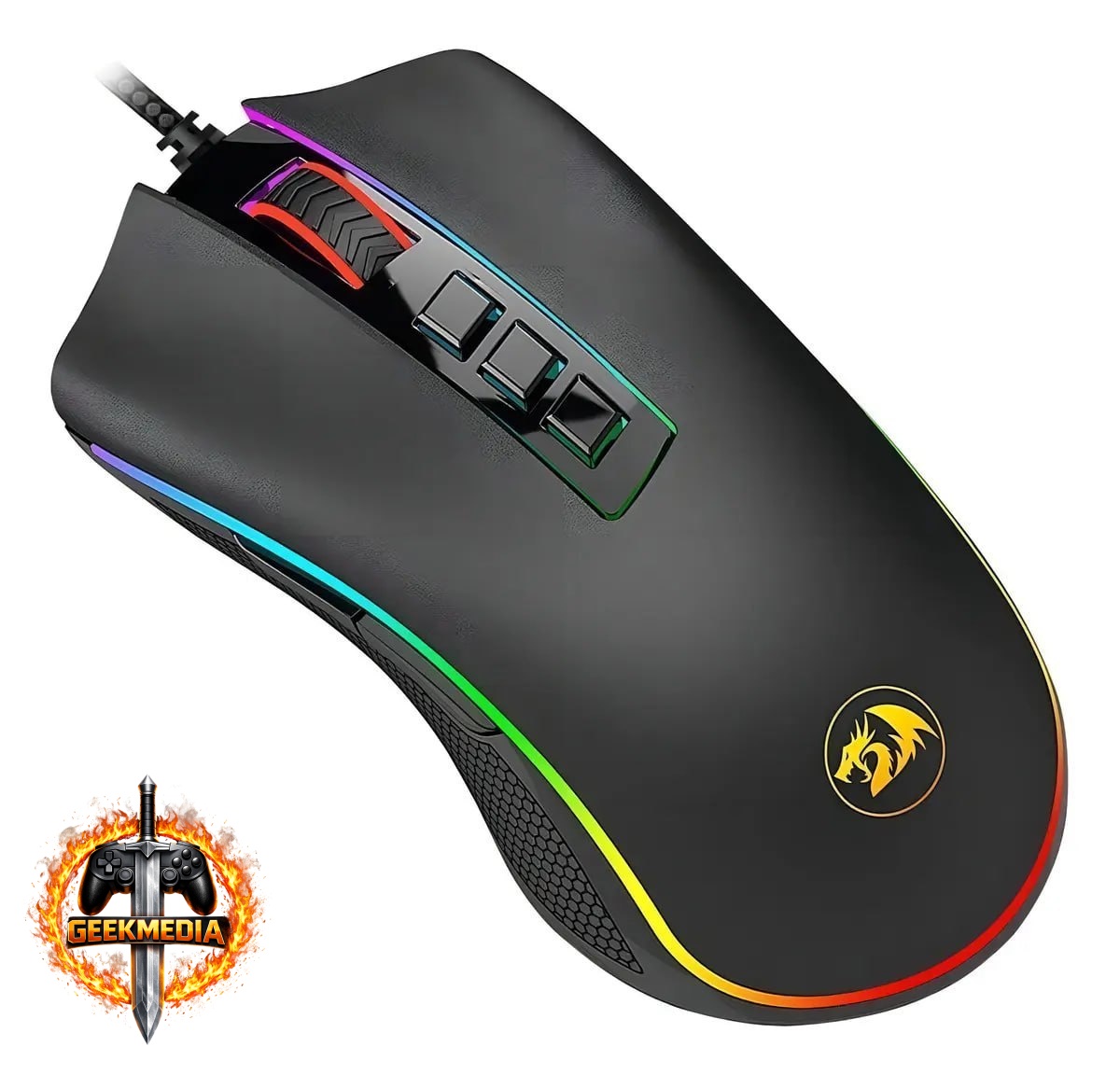 Mouse Gamer Redragon Cobra RGB Preto