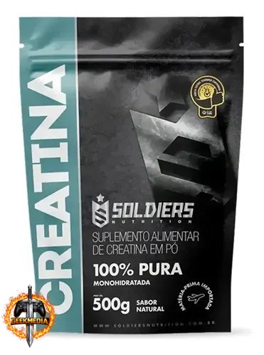 Creatina 500g Monohidratada 100% Pura Soldiers Nutrition