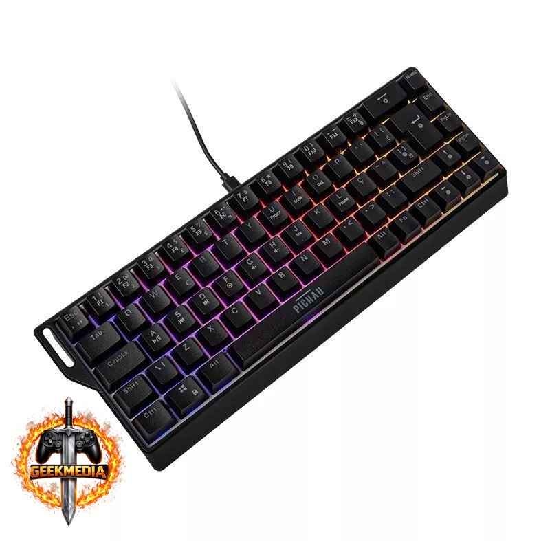 Teclado Magnético Pichau Virgo Pro ARGB Switch Vermelho