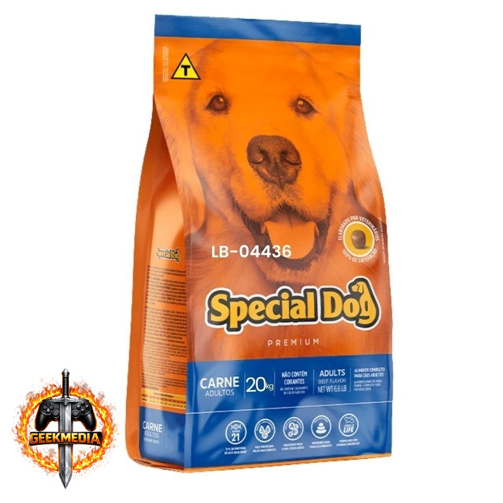 Ração Special Dog Carne Adultos 20Kg