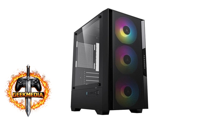 Gabinete Gamer Acegeek Stratus Mesh, Rainbow, Mid-Tower