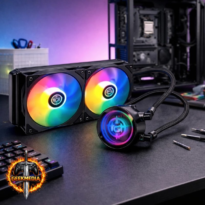 Water Cooler TGT Spartel V2, Rainbow, 240mm, Preto