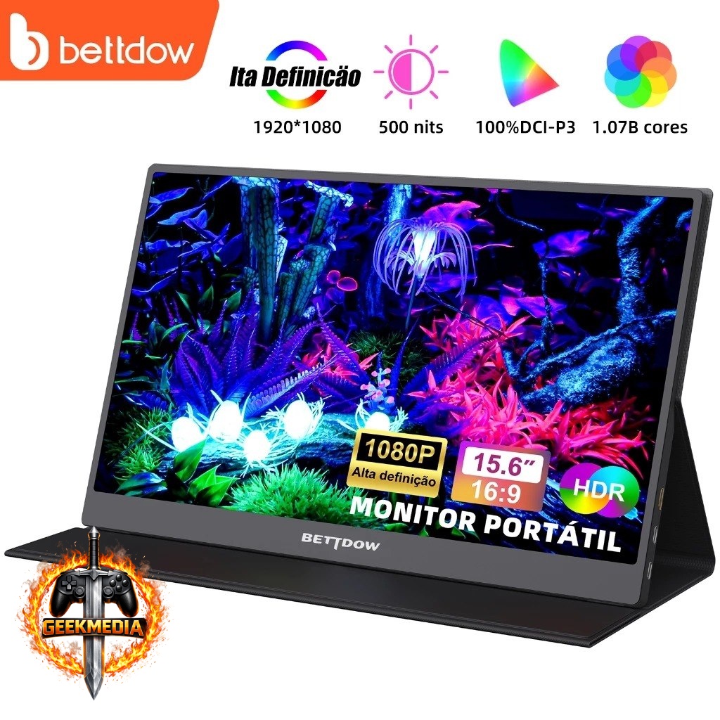 Monitor Portátil BETTDOW 15.6'' FHD IPS