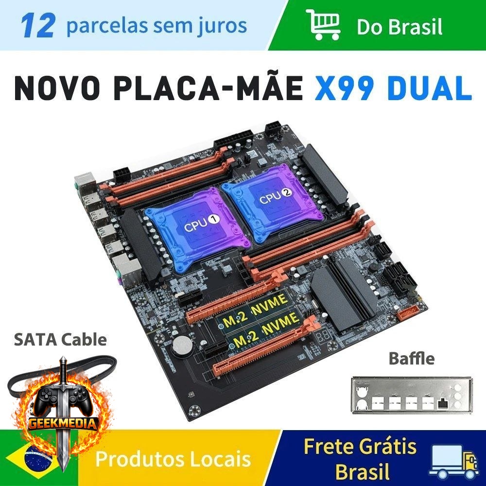 Placa Mãe Dual CPU X99 MLLSE Chipset C612