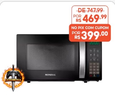 Micro-ondas Mondial Mo 01 21 B 21 Litros