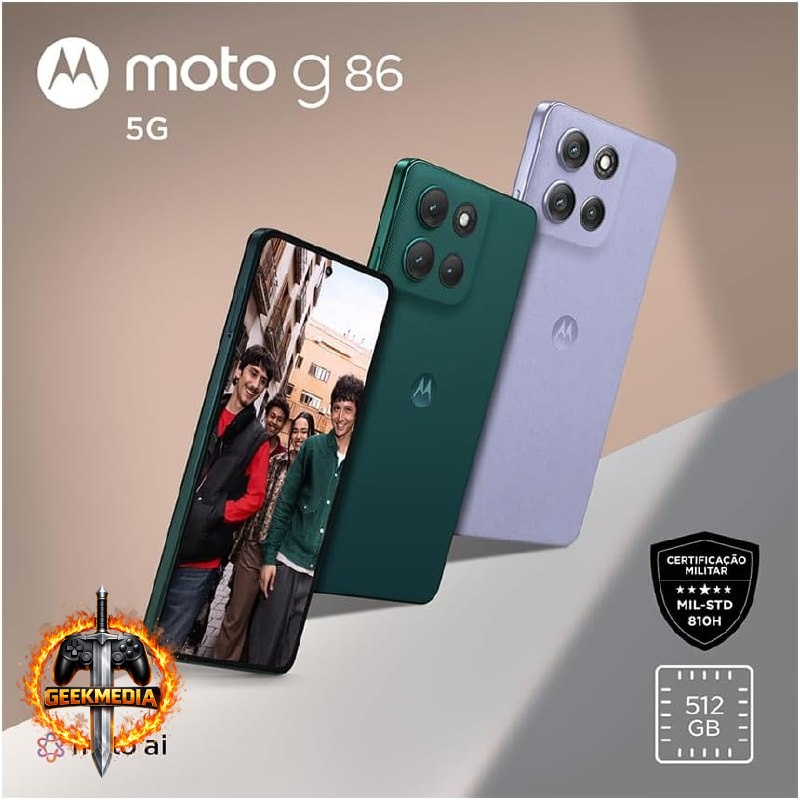 Motorola Moto G86 5G - 512GB 24GB RAM - Verde Escuro