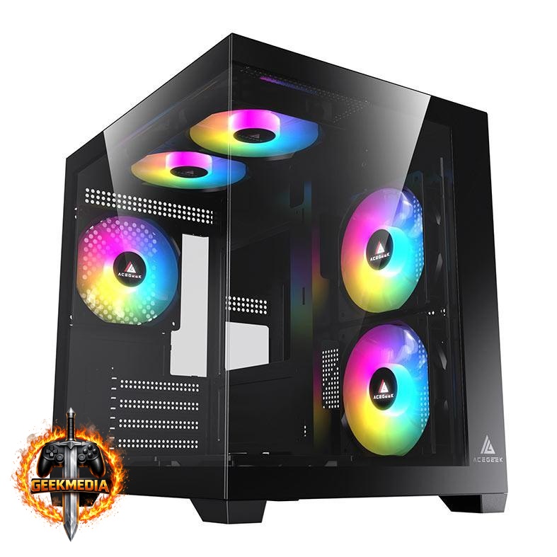 Gabinete Gamer Acegeek Neptune Mid-Tower Vidro
