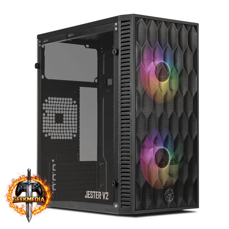 Gabinete Gamer TGT Jester V2 Rainbow Mini-Tower