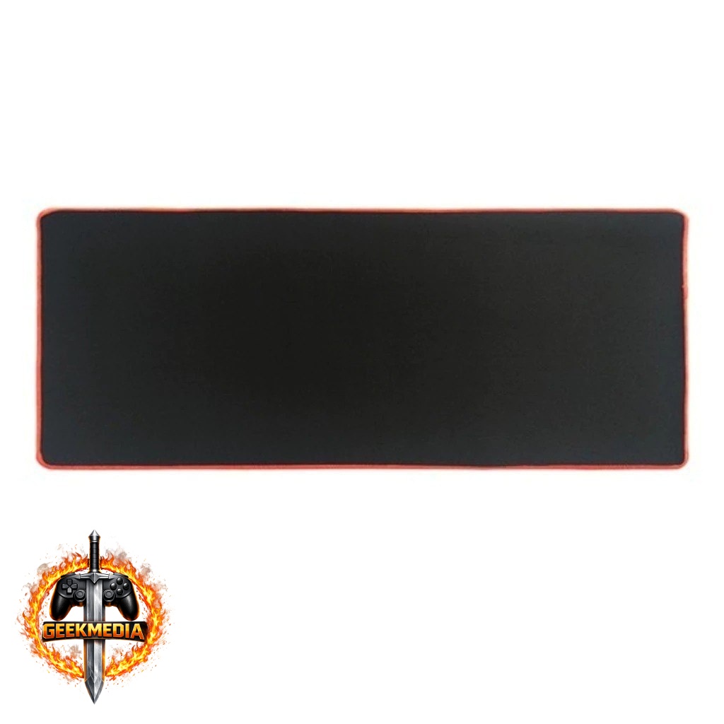 MousePad Gamer Speed 70x30 Borda Vermelha Costurada (3 Unidades)