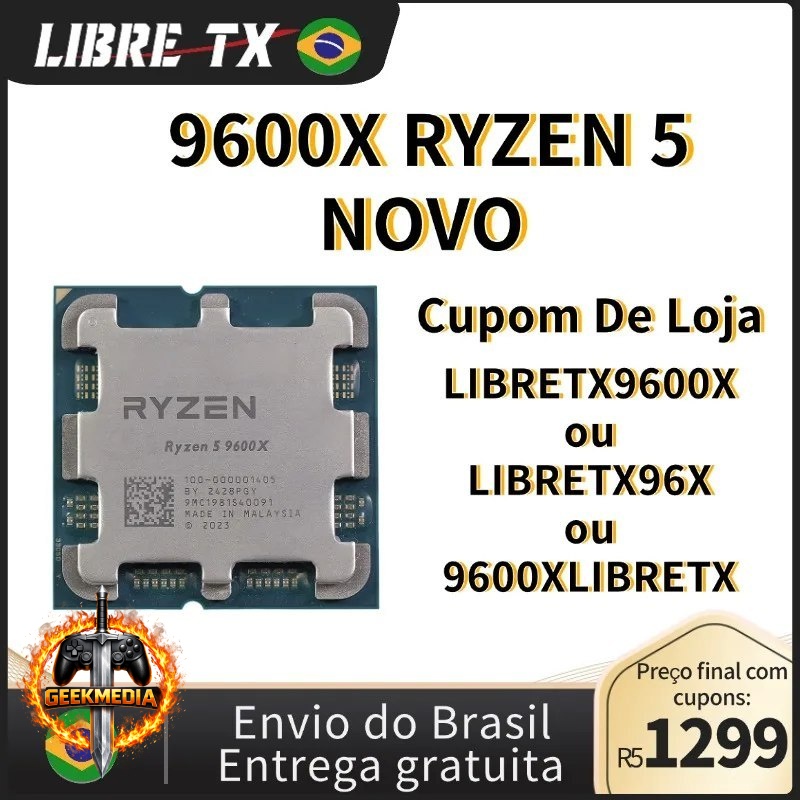 Processador AMD Ryzen 5 9600x