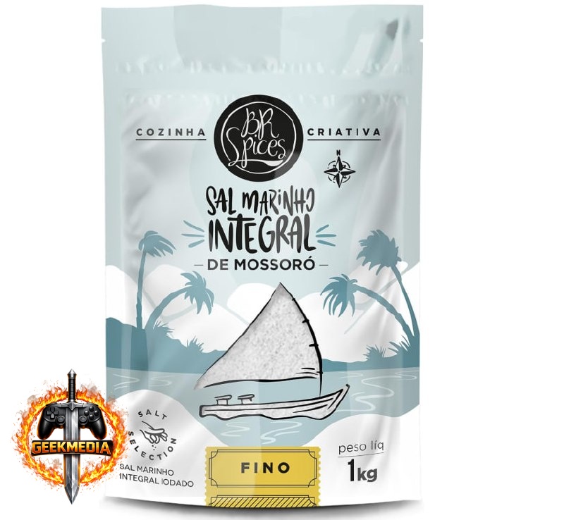 Br Spices Sal Marinho Integral Fino Pouch 1kg