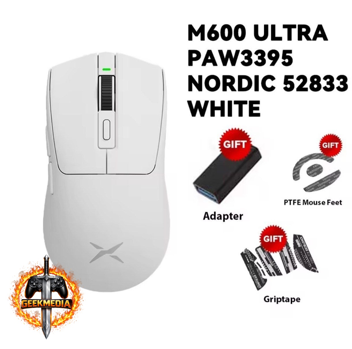 Mouse Gamer Delux M600 Ultra Sem Fio