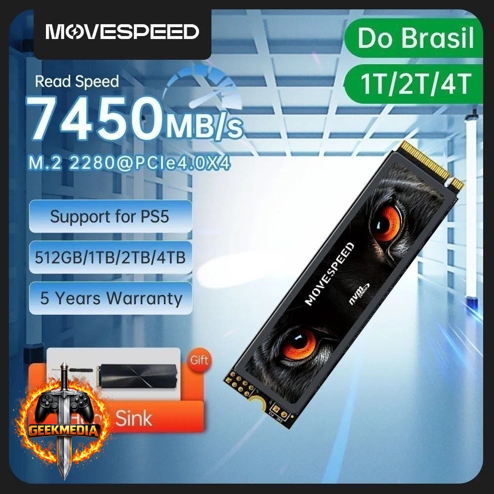 SSD m.2 Nvme Movespeed 1TB Gen4