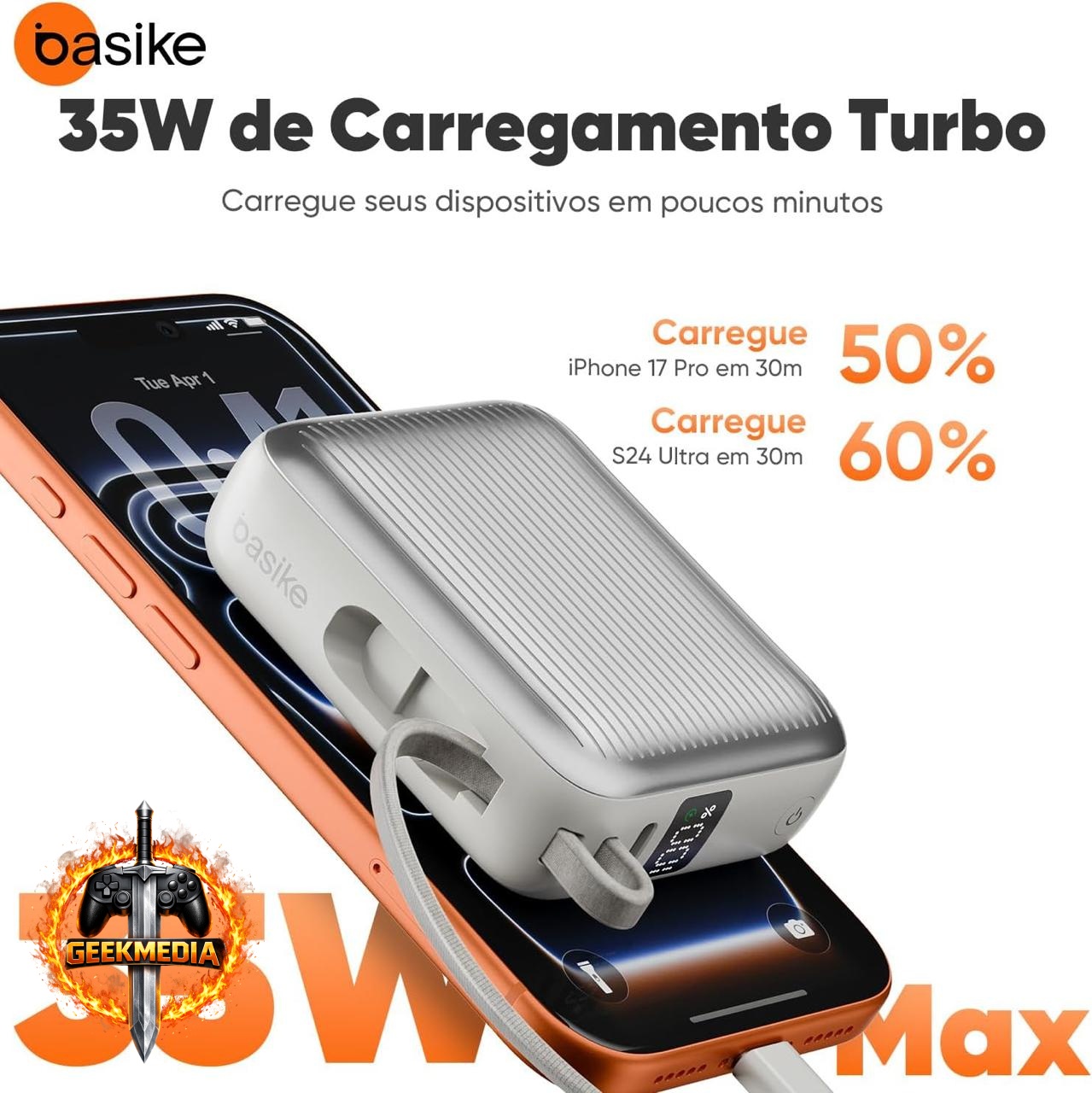 Power Bank Basike 35W 10000mAh