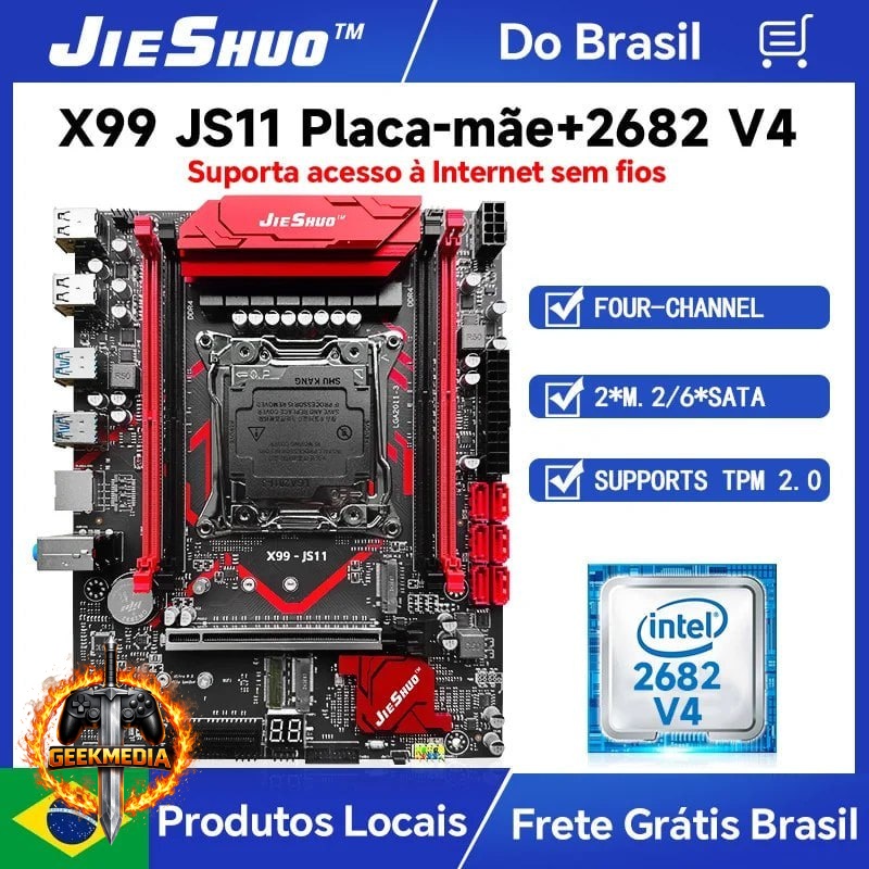 Kit x99 Jieshuo JS11  Xeon 2682v4