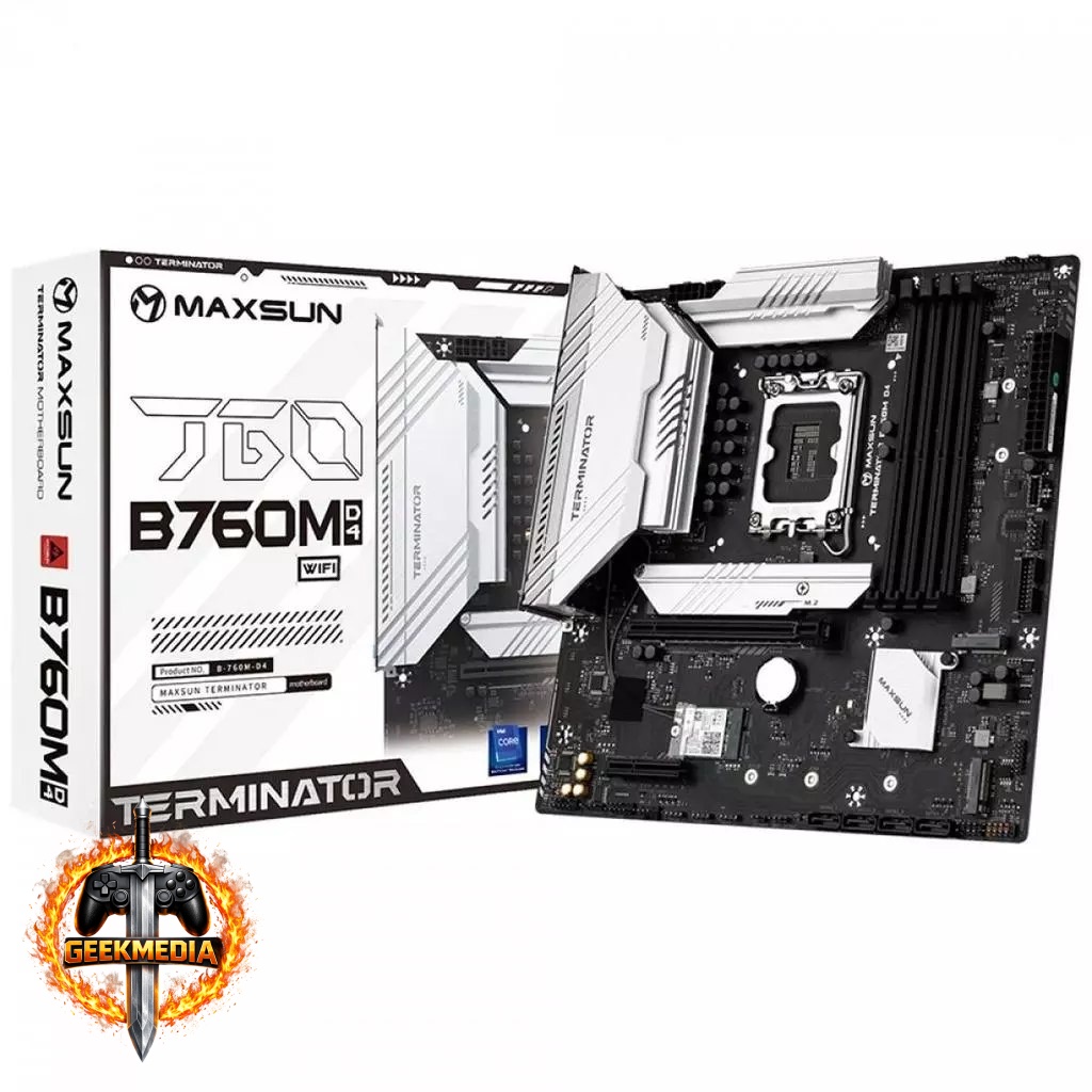 Placa Mãe Maxsun Terminator B760M D4 WiFi V2