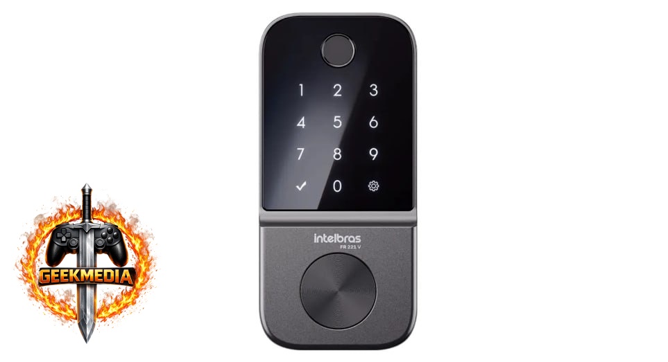 Fechadura Digital de Embutir Biométrica Fr 221V Intelbras