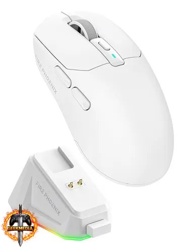 Mouse Gamer Sem Fio Fire Phoenix 24000dpi Paw3311