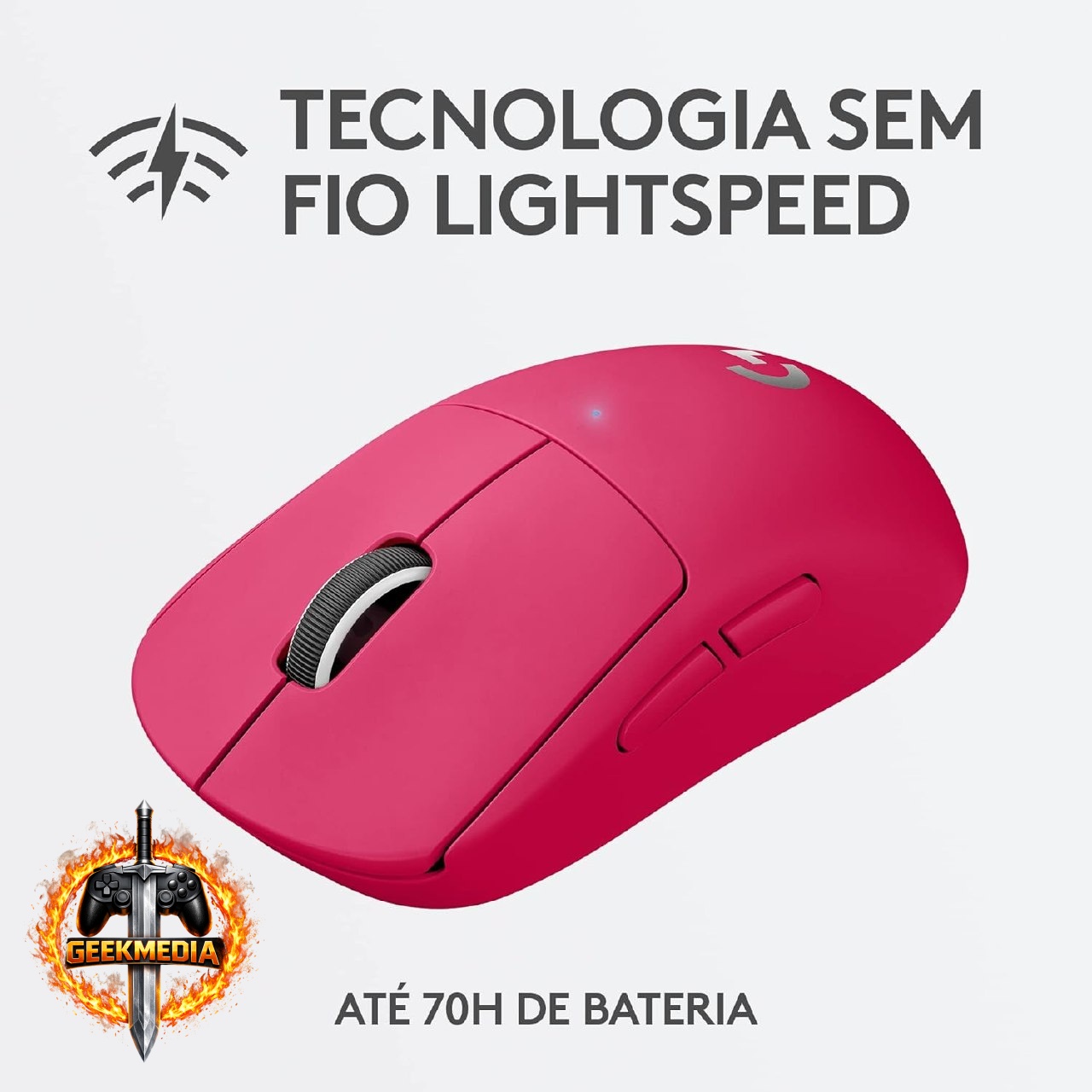 Mouse Gamer Sem Fio Logitech G PRO X SUPERLIGHT