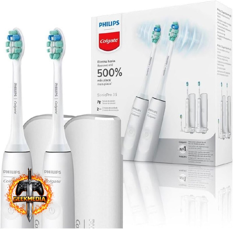 Philips Colgate SonicPro 35 - Escova Elétrica Sônica (2 Unidades)