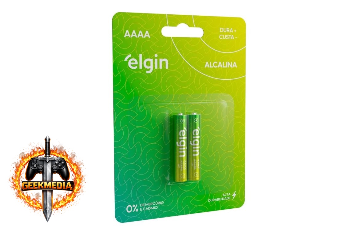 Pilhas Alcalinas AAAA Elgin (2 Unidades)