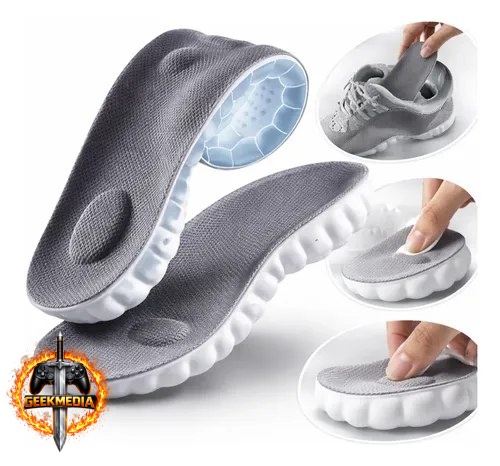 Palmilha De Altíssimo Conforto 4D Ortopédica