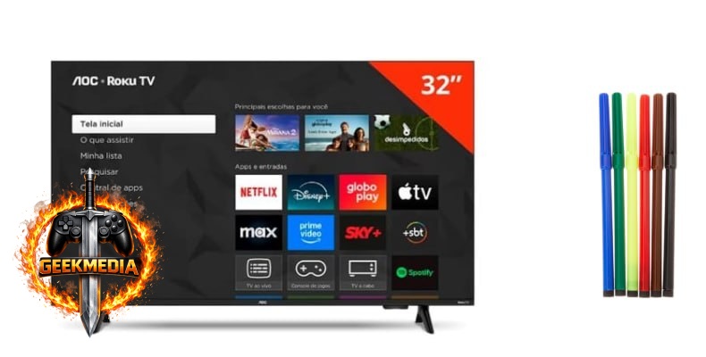 Smart TV LCD LED AOC 32" HD