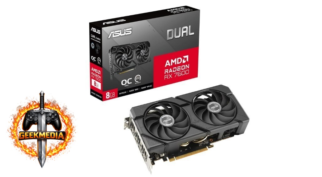 Placa de Vídeo ASUS Radeon RX 7600 Evo, 8GB