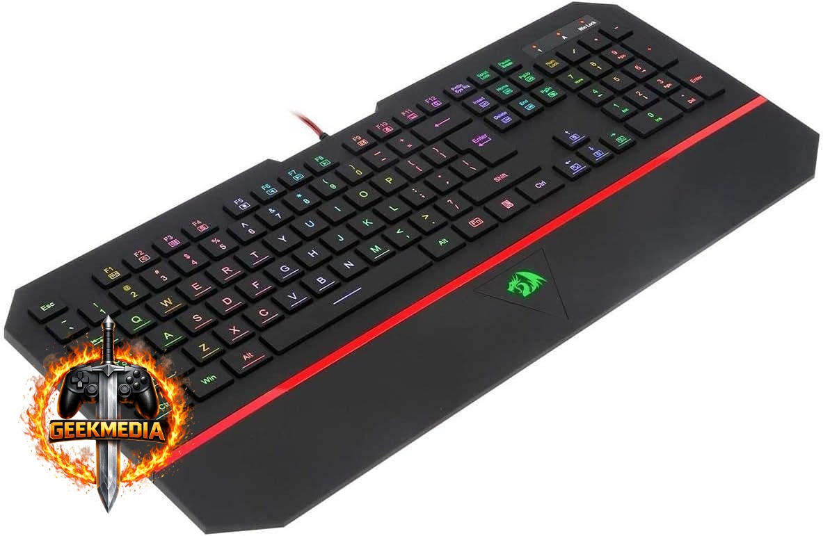 Teclado Gamer Membrana Redragon Karura 2 RGB ABNT2 Preto