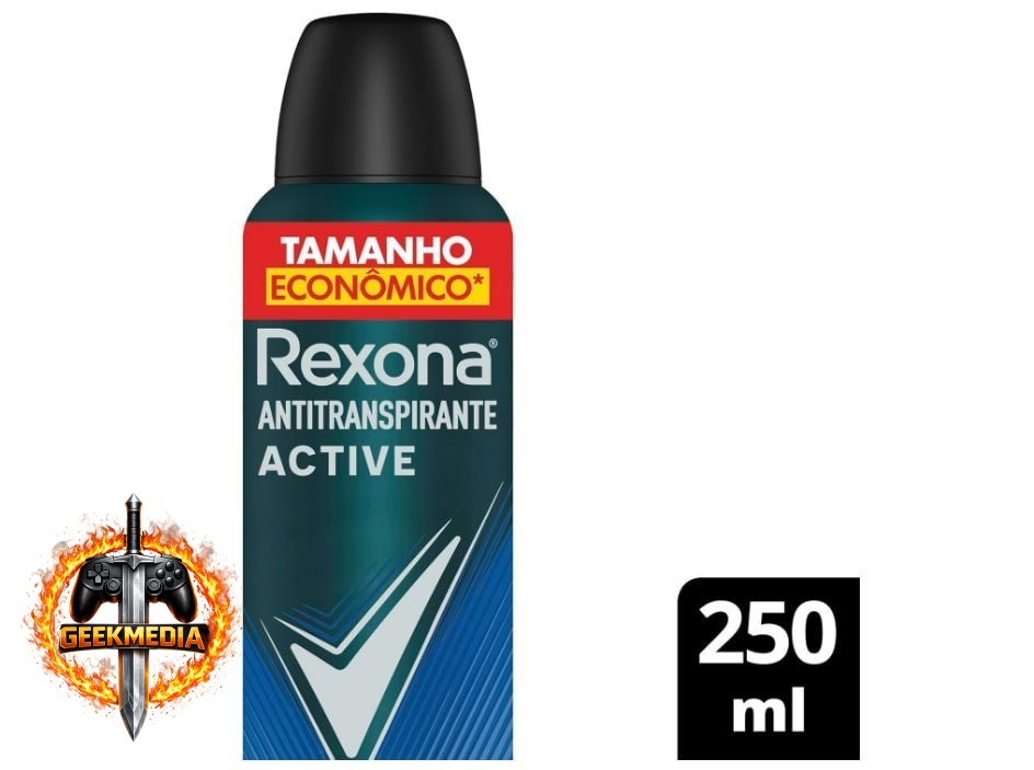 Kit 12x Antitranspirante Rexona Active Dry Men Aerossol 250ml