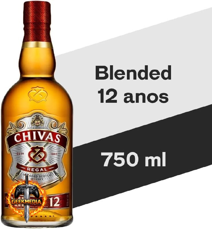 Whisky Chivas Regal 12 anos Blended Escocês 750 ml