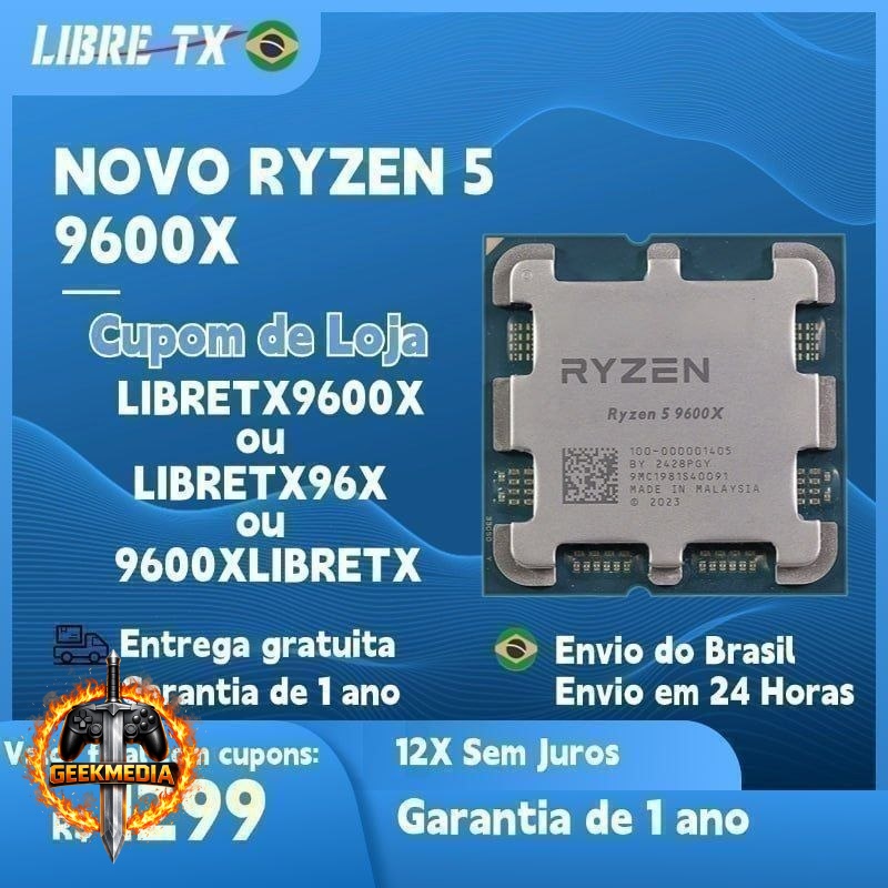 Processador AMD Ryzen 5 9600X