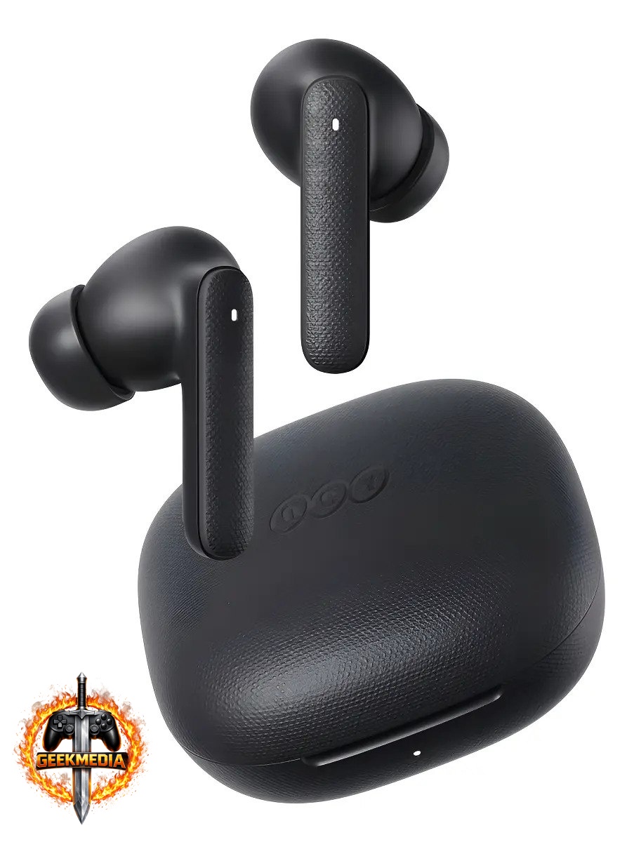 Fone QCY Buds T43 Bluetooth 5.3 IPX4 Preto