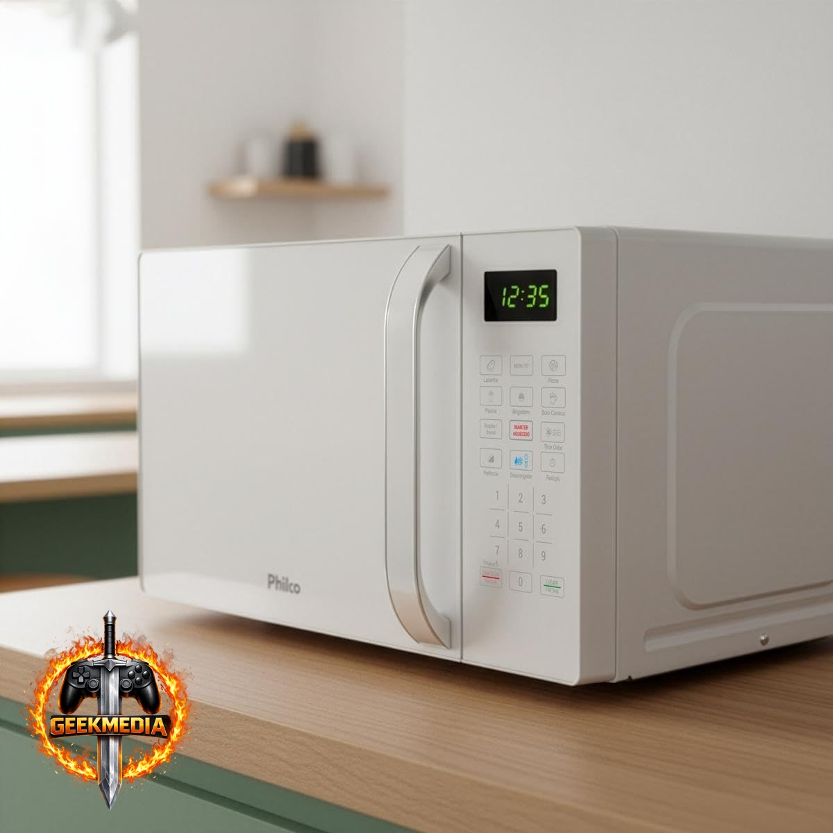 Philco Micro-ondas 20L - Branco 110V - PMO23B