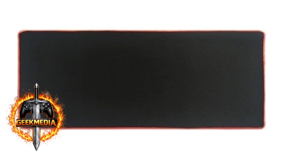 MousePad Gamer Speed 70x30 Borda Vermelha Costurada