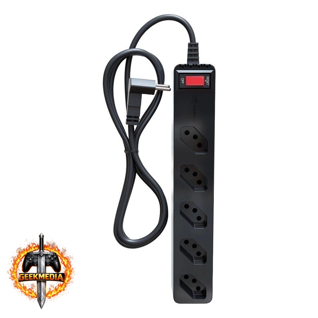 Filtro de Linha DPS IClamper, 5 Conexões, Preto