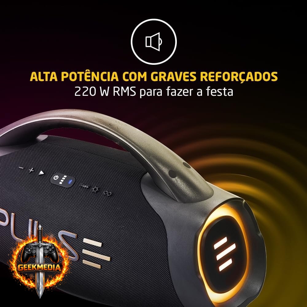 Caixa de Som Pulse X Boombox 220W RMS SP626